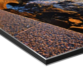 Papier d'art sur une plaque d'aluminium